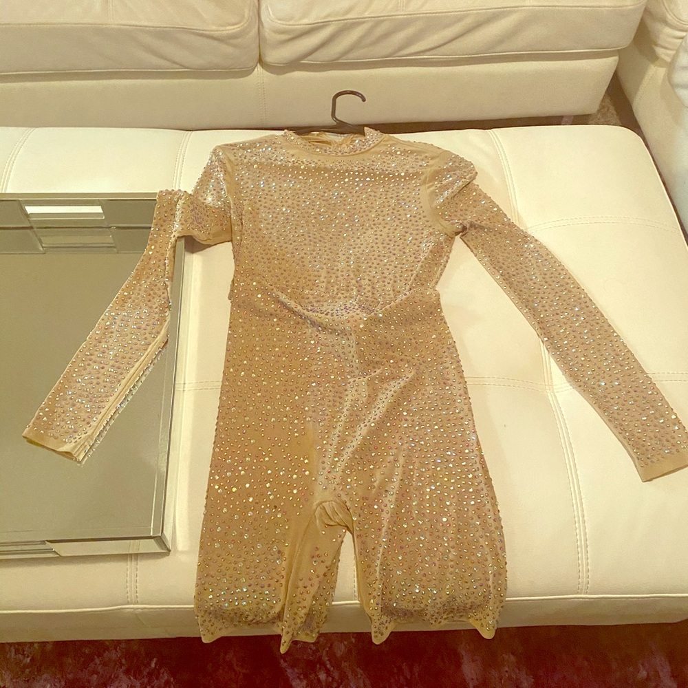 Diamond Nude Body Romper!